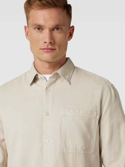 MCNEAL Regular Fit Freizeithemd im Denim-Look (stein) online kaufen