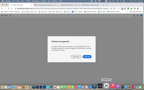 won't load into chrome on mac. running latest upd... - Adobe Product