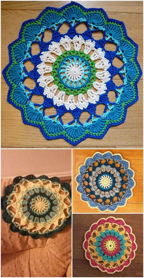 Free Crochet Mandala Patterns Diy Crafts