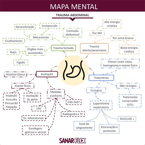 Mapas Mentais Sobre Abdominal Study Maps