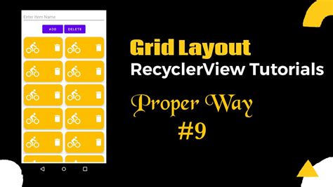 Display Recyclerview As GridView Android Studio Tutorials YouTube