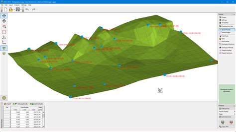 Terrain Points Program Stratigraphy Online Help GEO5