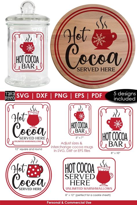 Hot Cocoa Bar Svg And Cut Files For Crafters