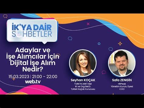 İK ya Dair Sohbetler Adaylar ve İşe Alımcılar İçin Dijital İşe Alım