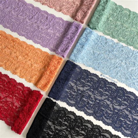 Renda Para Lingerie Elastano G Por Cor Shopee Brasil