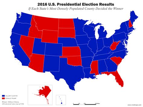 Us Presidential Election Results And Voting Populations 2016