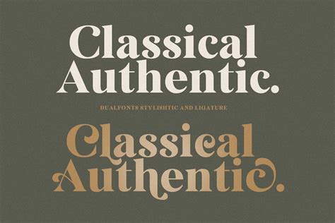 Classical Authentic Font - Dafont Free