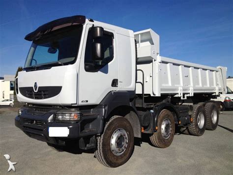 Camion Renault Bi Benne Forez Bennes Kerax 450 Dxi 8x4 Gazoil Euro 4