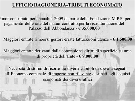 Comune Di Massa Marittima Variazione Di Bilancio N E Assessorato