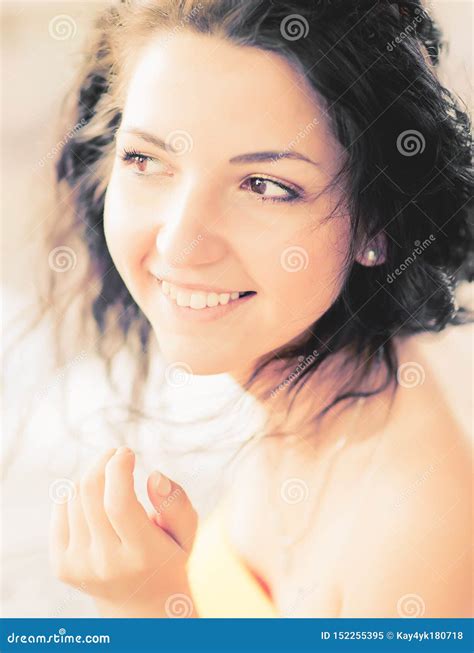 Sunny Smile Of A Young Girl Portrait Of A Beautiful Smiling Happy Girl