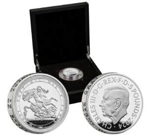 Uk Benedetto Pistrucci St George And The Dragon Oz Silver Proof