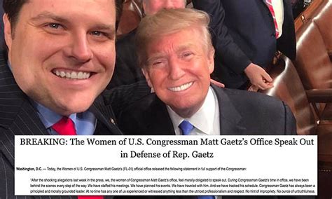 Matt Gaetz Issues Statement From Nameless Women In His Defense Amid Sex Trafficking Scandal