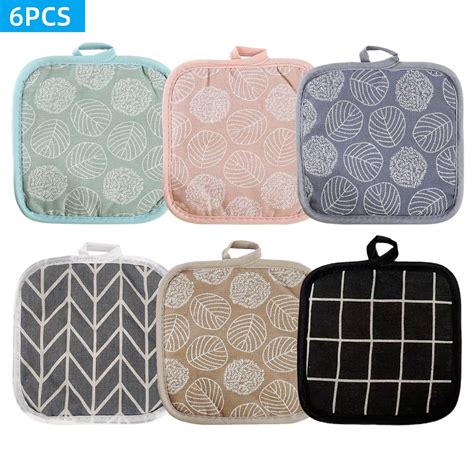 Spokki Pcs Pot Holders For Kitchen Heat Resistant Potholder Potholder Clearance Hot Pads For