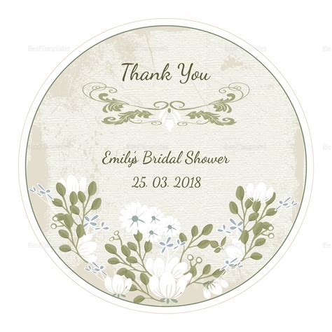 Wedding Label Template