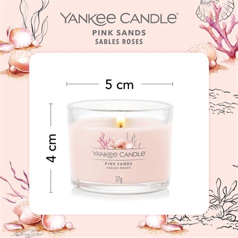 Yankee Candle Filled Votive Scented Candles Pink Sands 3 Pack Buy