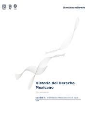 Unidad Historia Del Derecho Mexicano Pdf Historia Del Derecho