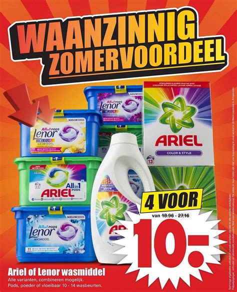 Ariel Of Lenor Wasmiddel Aanbieding Bij Dirk Folders Nl