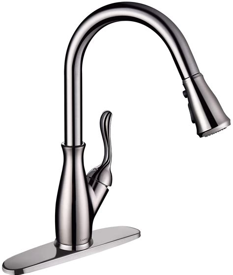 Luxice Faucet Pull Down Kitchen Faucet with Pull Out Sprayer, Kitchen ...