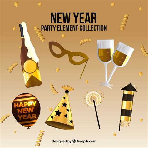 Simbolos Celebracao Ano Novo Imagens – Download Grátis no Freepik