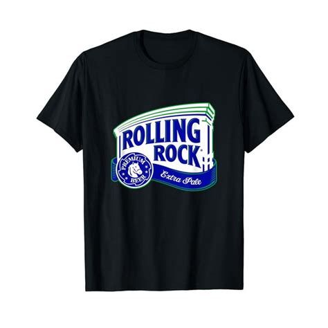 Rolling Rock Logo T Shirt Mens Classic Beer Graphic Tee Vintage Brew