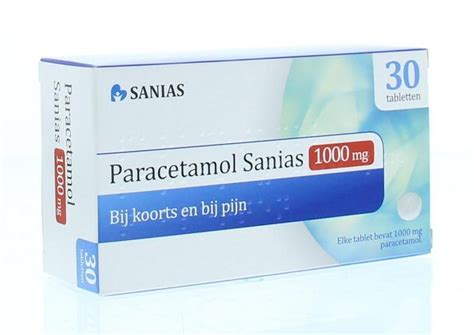 Paracetamol Sanias Tablet Mg St Efarma Apotheek En Drogist