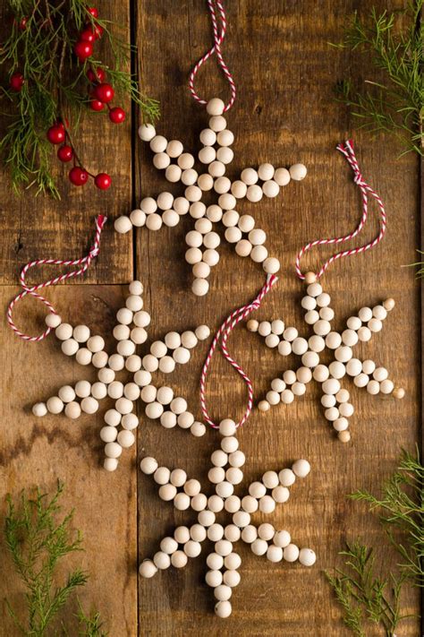 How To Make Wood Bead Christmas Ornaments Kippi At Home Beaded