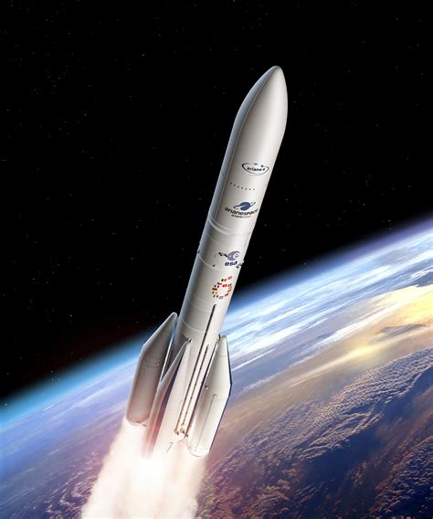 ESA - Artist's view of the configuration of Ariane 6 using four