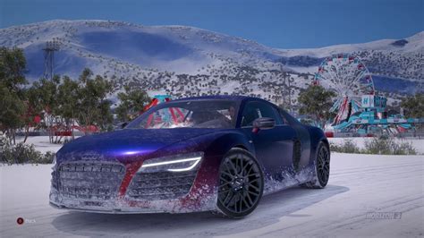 Forza Horizon 3 2013 Audi R8 V10 Blizzard Mountain Youtube