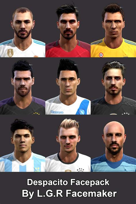 Ultigamerz Pes Key Players Face Pack