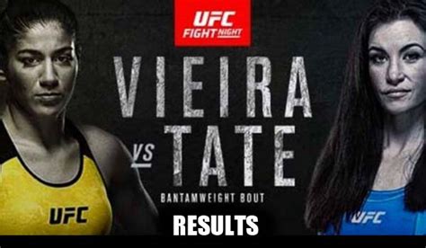 UFC Vegas 43 Results | Vieira vs Tate - MMANUTS