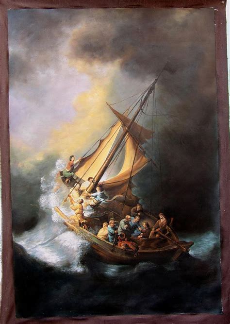 The Storm on the Sea of Galilee by Rembrandt | Rembrandt, Sea of ...