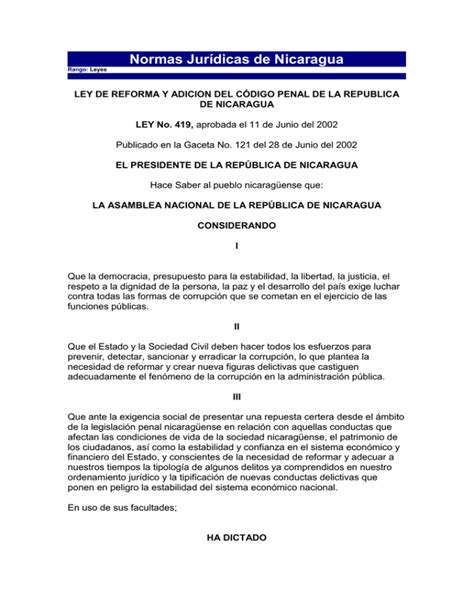 Ley De Reforma Y Adicion Del C Digo Penal De La