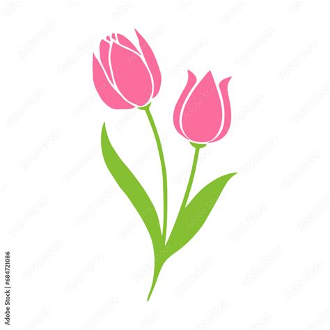 Tulips Flower Svg Floral Decoration Svg Tulip Svg Flowers Svg