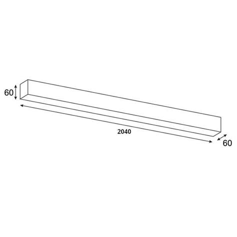 Natynkowa liniowa lampa Lupinus 3115015102 1 Elkim LED 56W 3000K biała