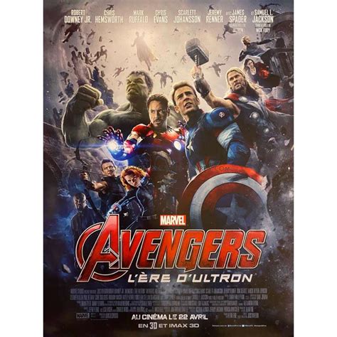 THE AVENGERS 2 L'AGE D'ULTRON French Movie Poster - 15x21 in. - 2015