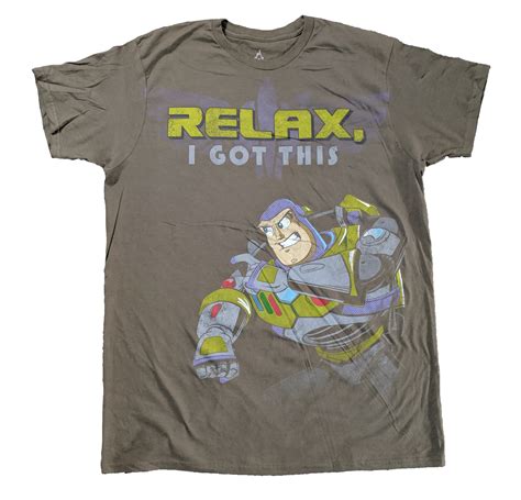 Disney Pixar Men S Pixar Buzz Lightyear Graphic T Shirt Army Green