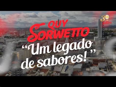 Quy Sorwetto Anos Um Legado De Sabores Youtube