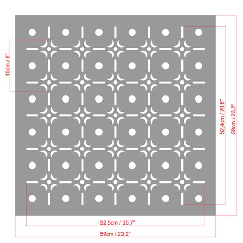 Stencil Per Pareti Soffitti Pavimenti Mobili BD 7 Stencils Lv