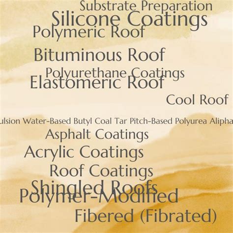 Types of Roof Coatings