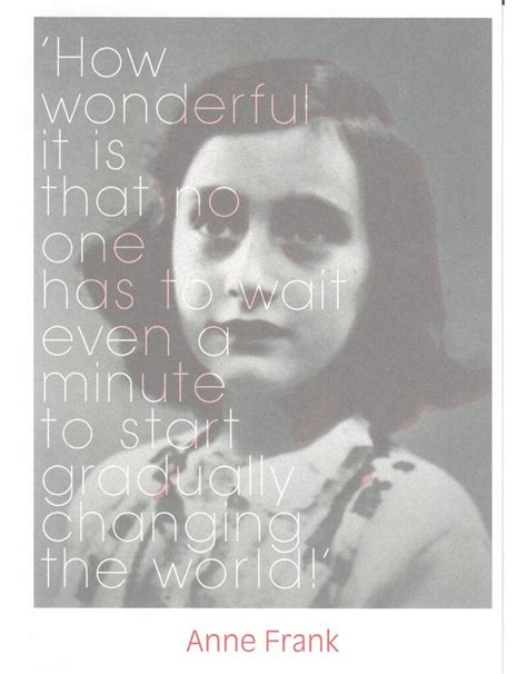 A5 Size Postcard With Quote From Anne Frank Anne Frank House