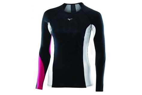 Mizuno Camiseta Breath Thermo Virtual Body Crew En Promoci N Mujer