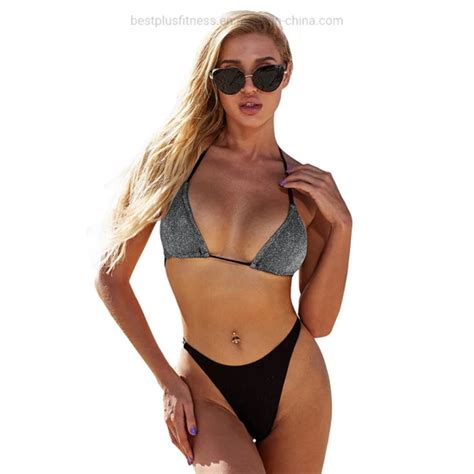 Fashion Show Swimwear Women Sexy Two Piece Bikini High Waisted Thong Bikini G String Swimwear