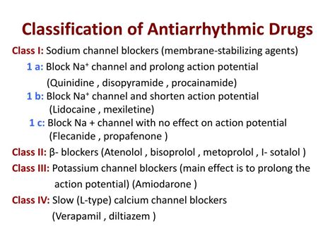 Ppt Antiarrhythmic Drugs Powerpoint Presentation Free Download Id