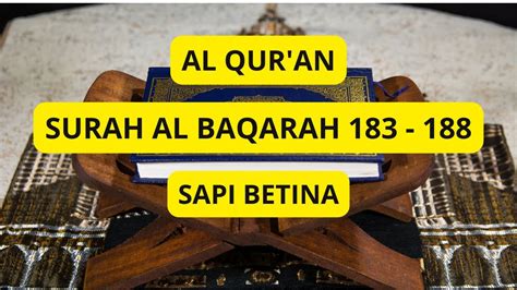 AL QUR AN SURAH AL BAQARAH 183 188 MERDU Ngaji Ngajionline