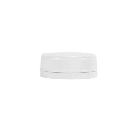 Pote Para Cápsula Plástico 90ml Branco Leitoso C Tampa Rosca Lacre