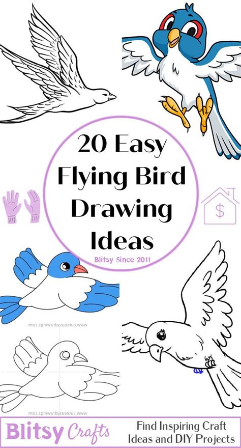 Easy Flying Bird Drawing Ideas How To Draw A Flying Bird