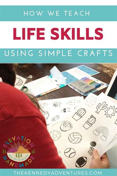 How we teach life skills with crafts for kids - The Kennedy Adventures!