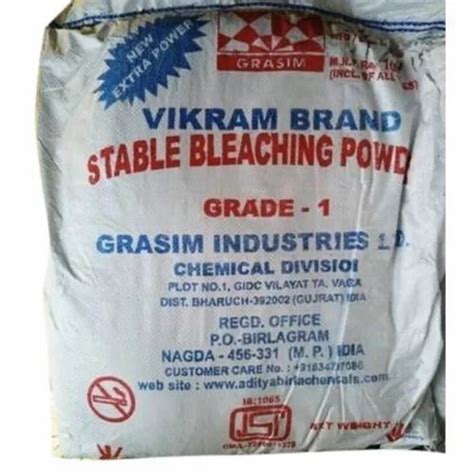 Eco Friendly A Grade 99 9 Pure Water Soluble Vikram Bleaching Powder