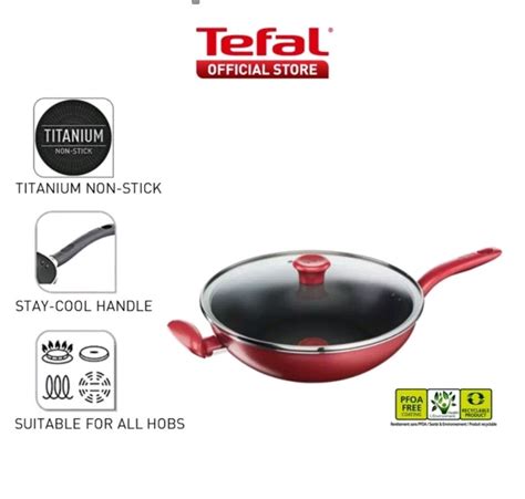 Tefal So Chef Wokpan With Lid Cm G Furniture Home Living