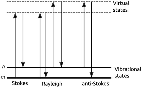 3 Diagram Of The Rayleigh And Raman Scattering Processes The Lowest